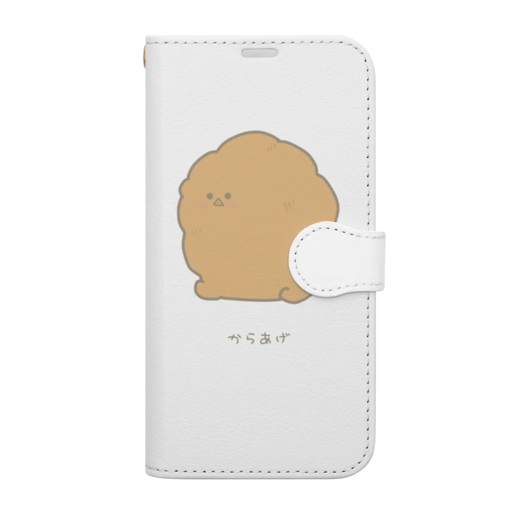 さきまるらんどのからあげのチキ君 手帳型スマホケース