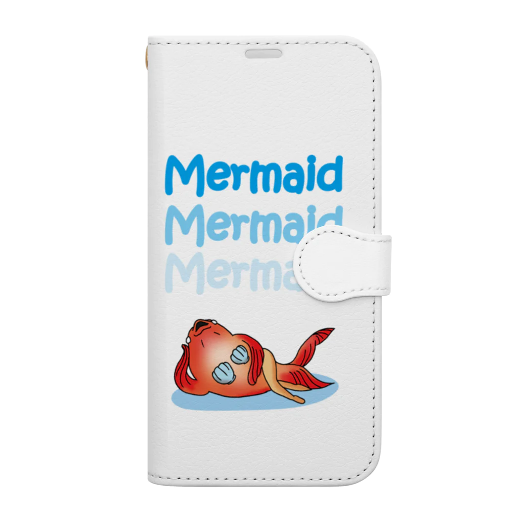 ウッチー組のマーメイド金魚・憂い Book-Style Smartphone Case