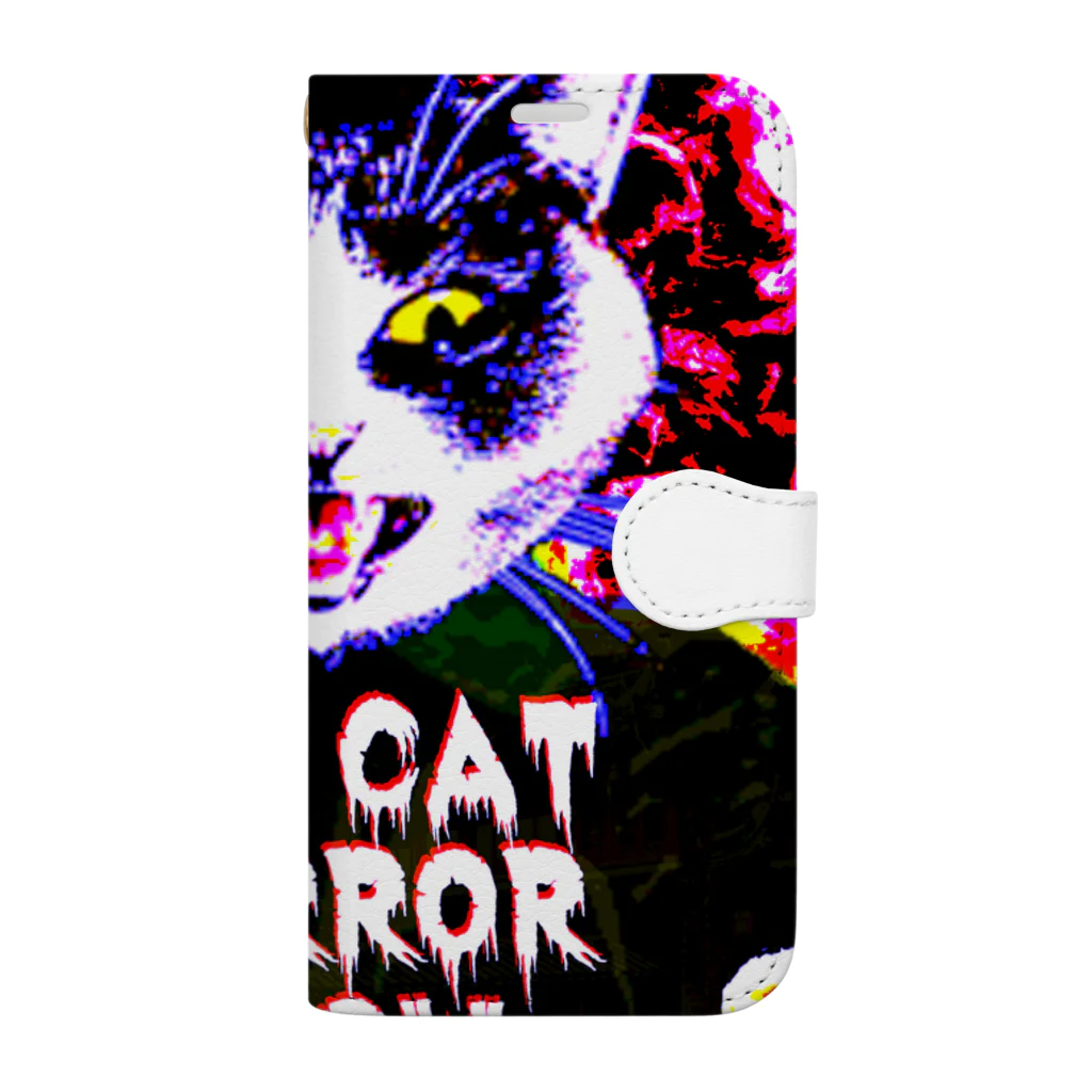 中華呪術堂（チャイナマジックホール）のTHE CAT HORROR SHOW Book-Style Smartphone Case