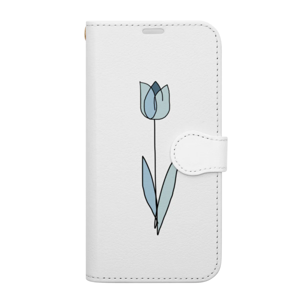 rilybiiのWater Tulip 手帳型スマホケース