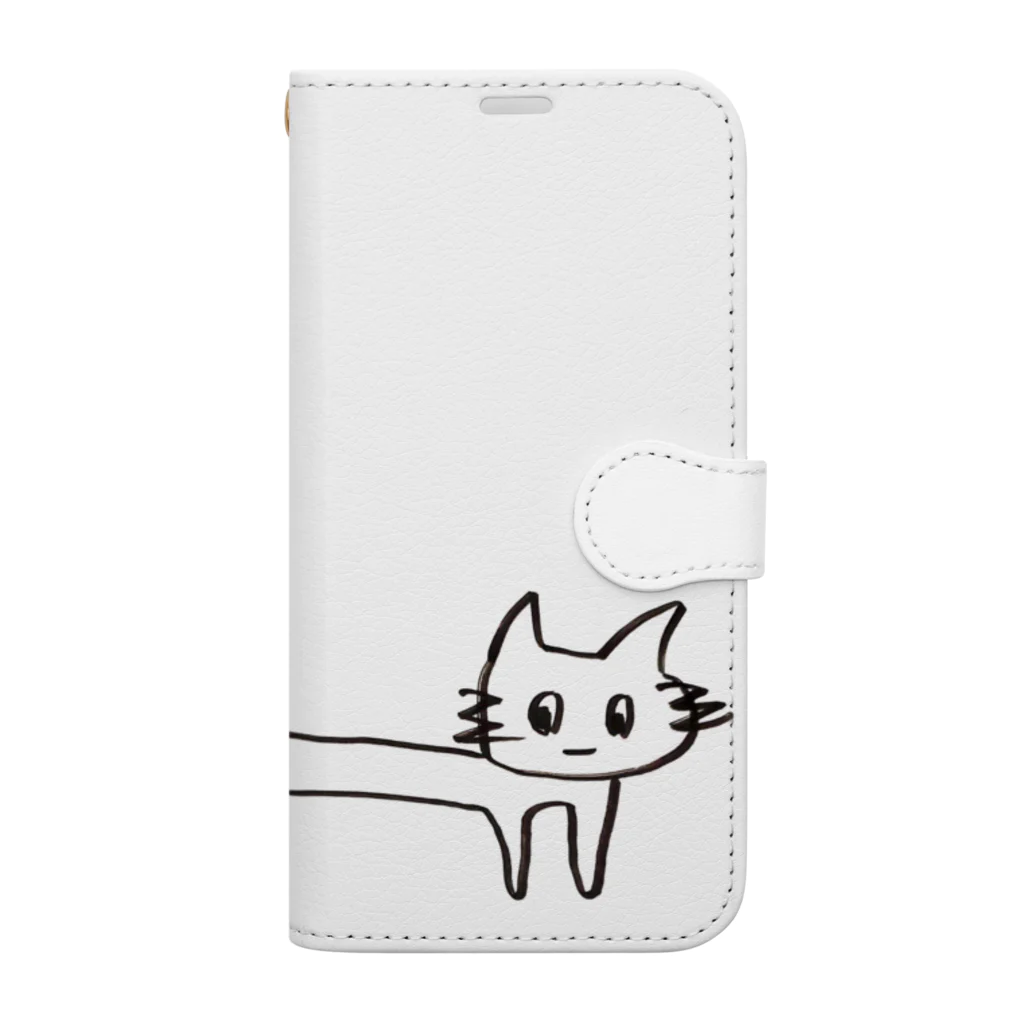 可愛い可愛いねこのヨーリーの【うにょーん】可愛いねこ Book-Style Smartphone Case