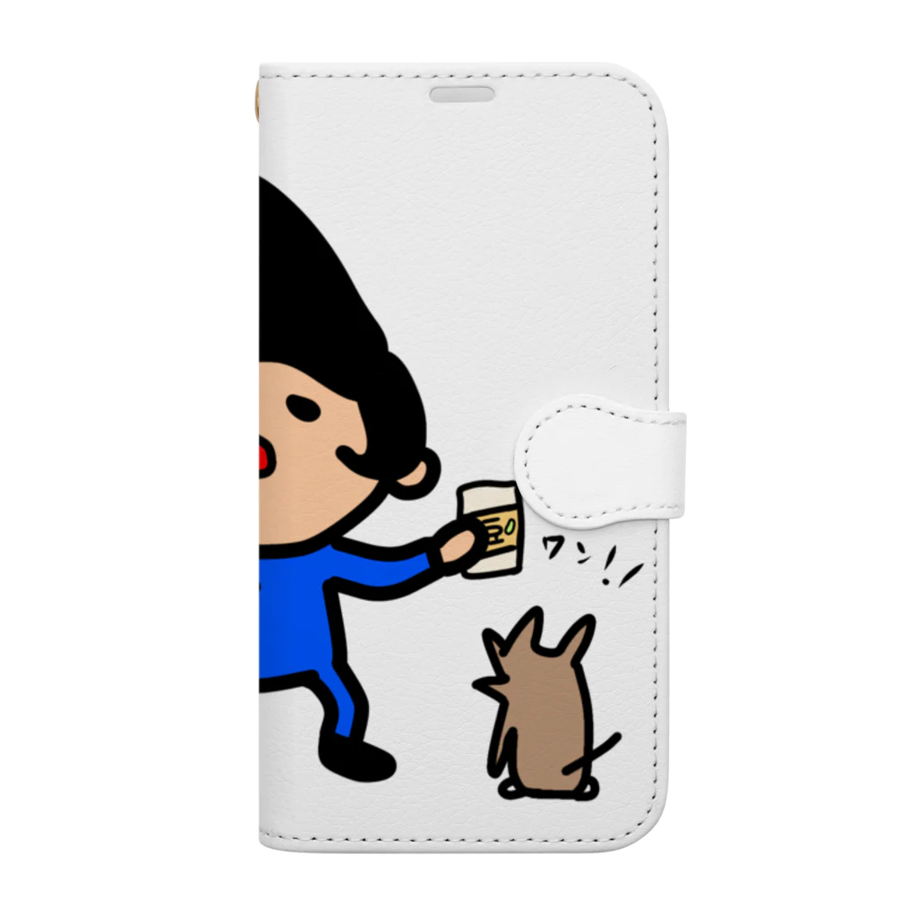 momino studio SHOPの曲食べ Book-Style Smartphone Case