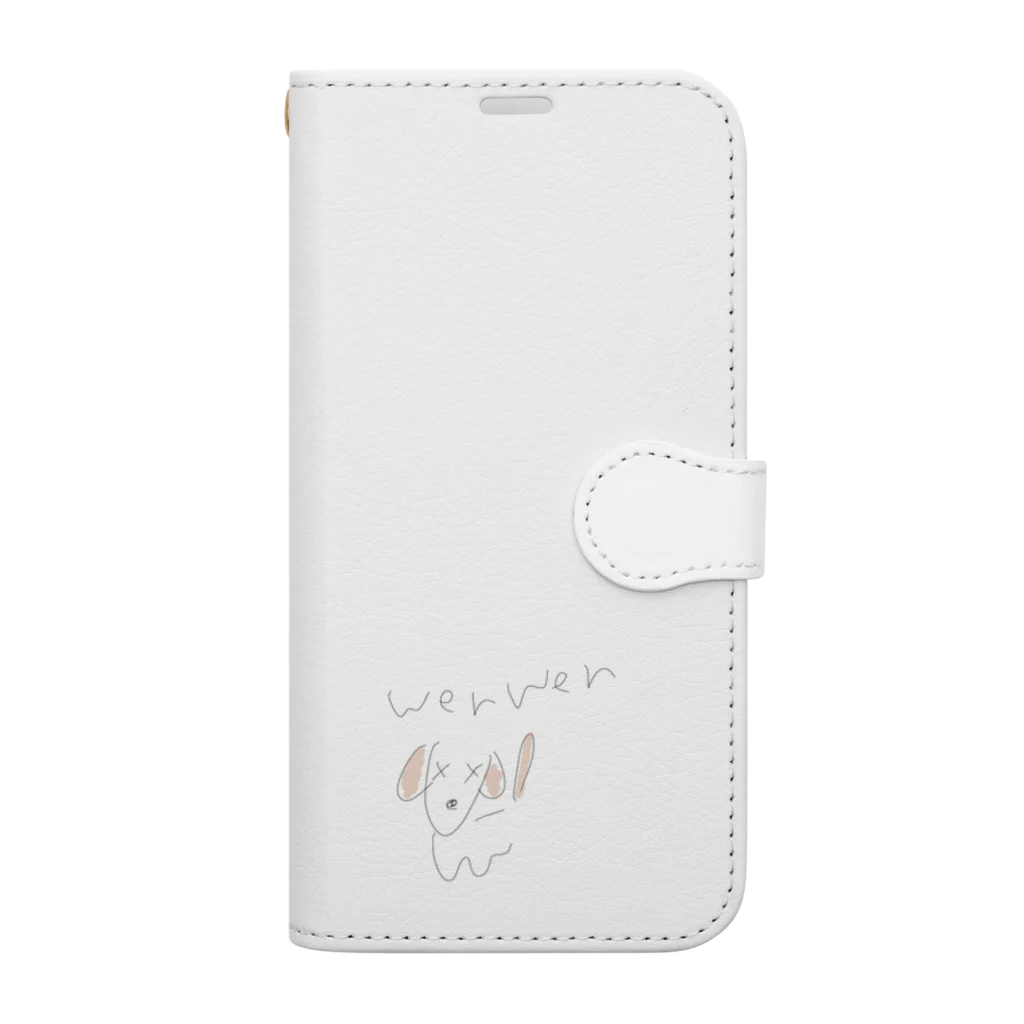 ぽちのWenWen Book-Style Smartphone Case