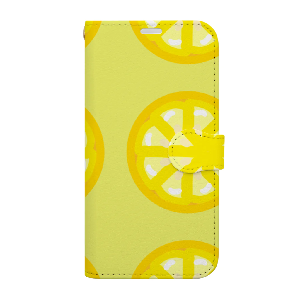 桃の節句のレトロレモン Book-Style Smartphone Case