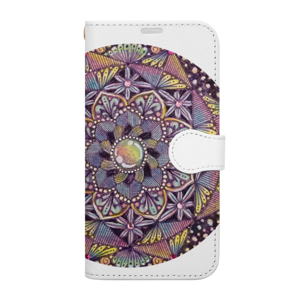 じぱんぐる-zipangle-のmandala-まほう Book-Style Smartphone Case