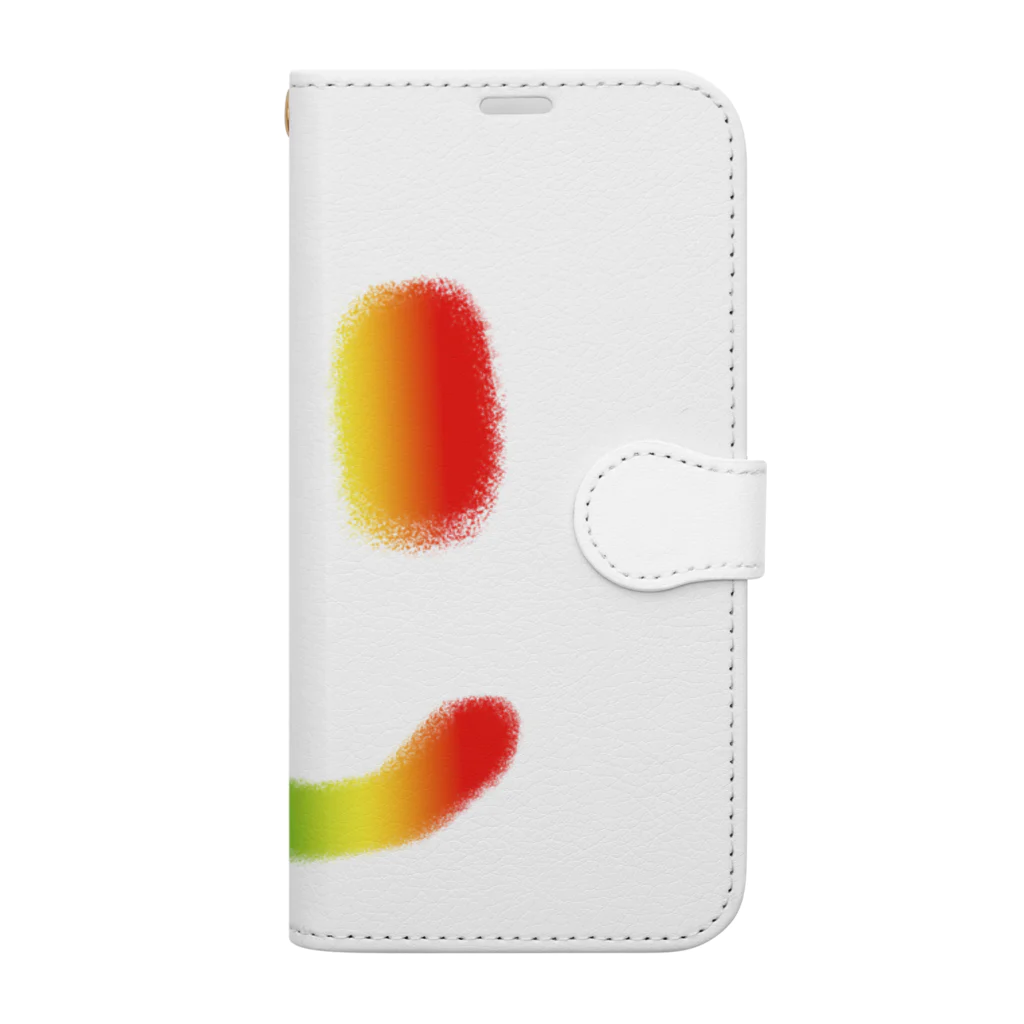 週刊少年ライジングサンズのSmile Face Rainbow Book-Style Smartphone Case