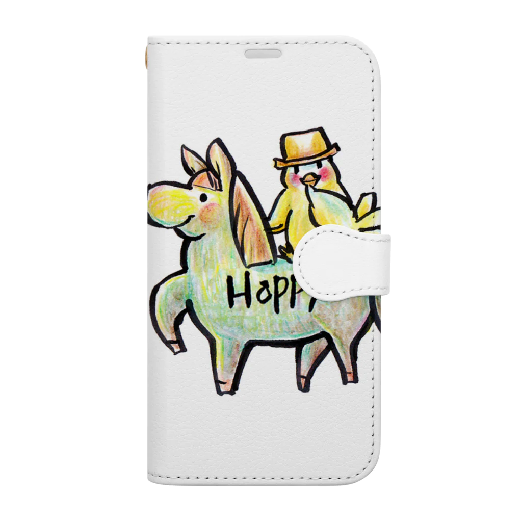 阿蘇のスピリチュアルカウンセラー綾野コトリ☆OFFICIAL SHOPのhappy_001 Book-Style Smartphone Case