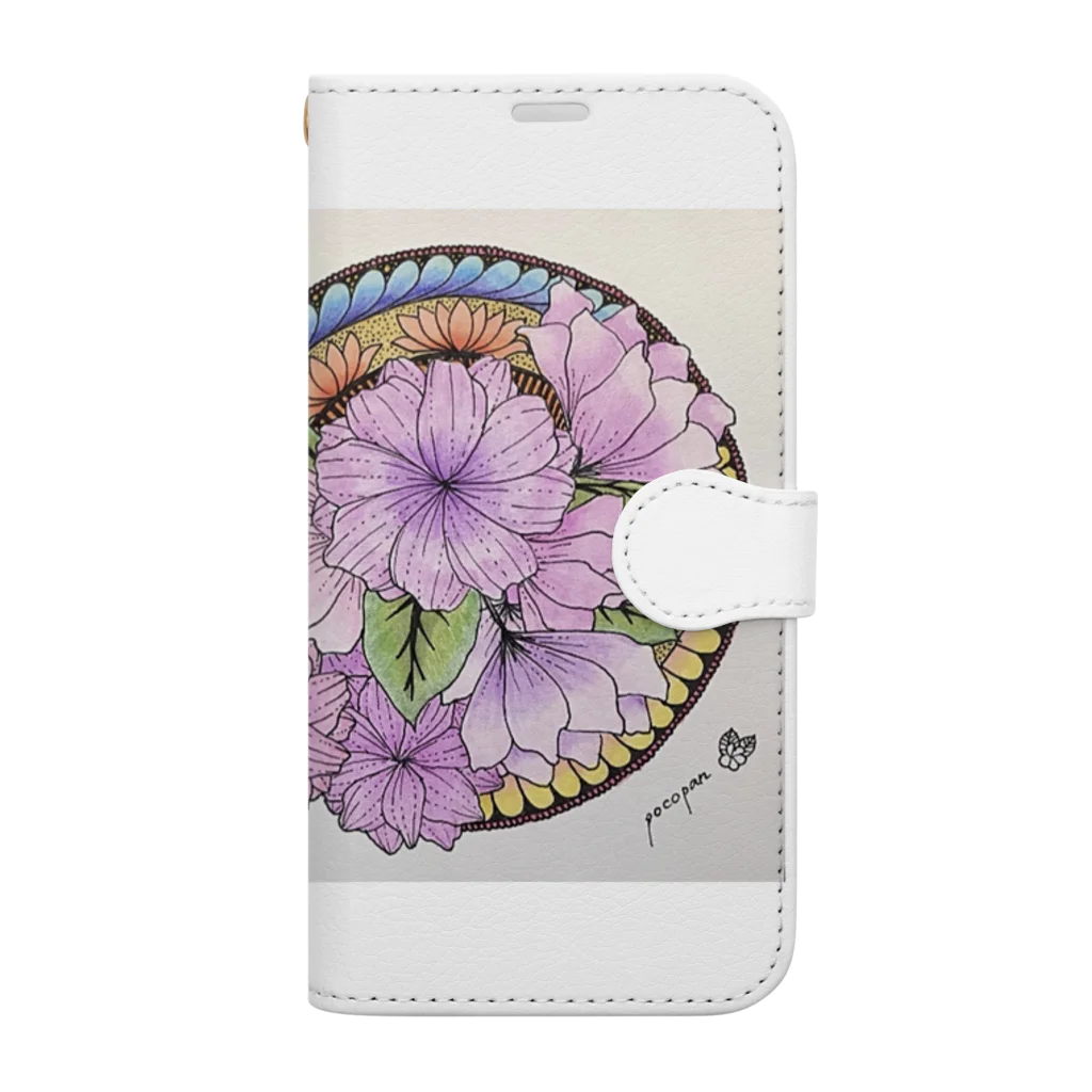 pocopan shopのspiritual flower  Book-Style Smartphone Case