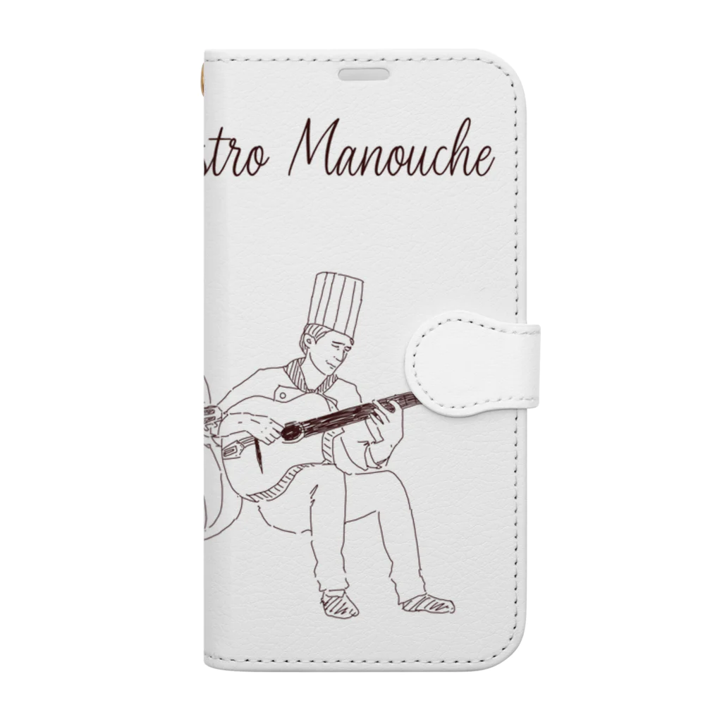 キャシーのアトリエのBistro Manouche  手帳型スマホケース