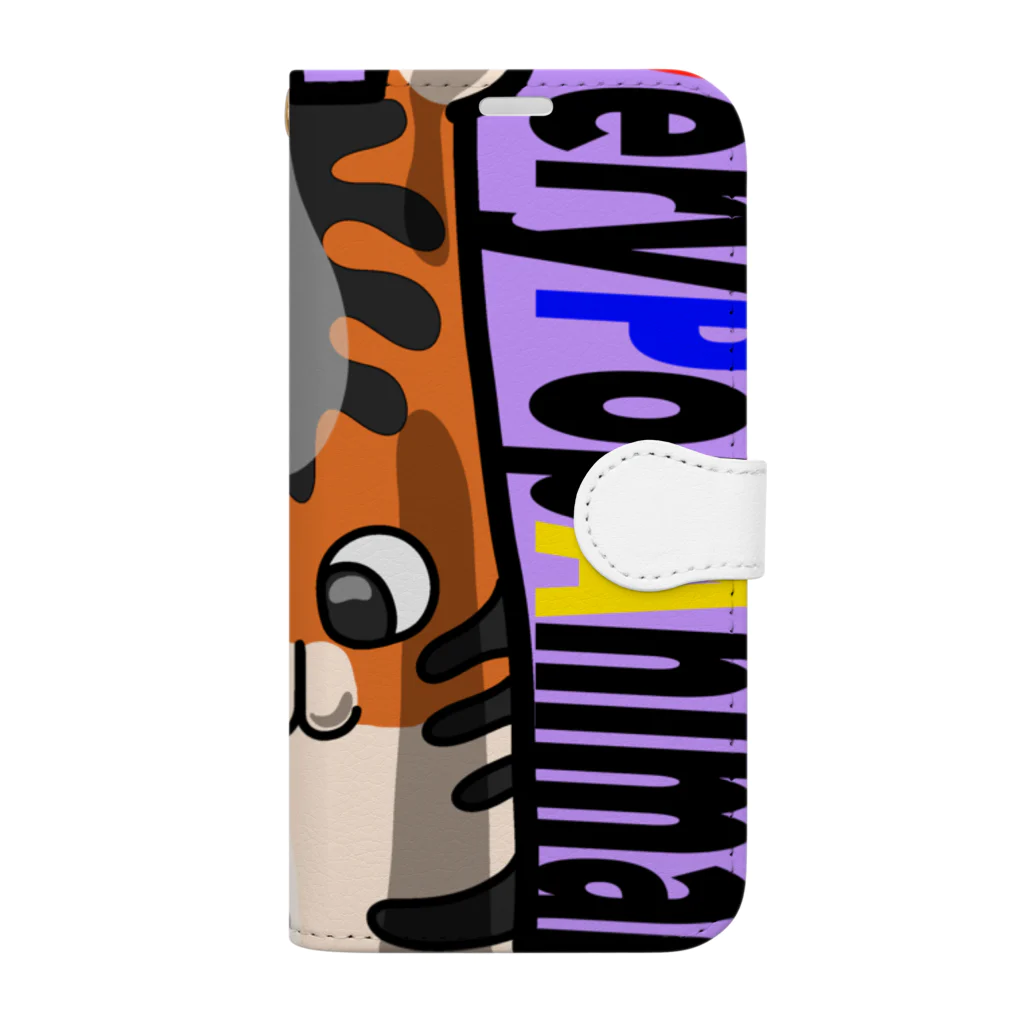 うちなんちゅ屋のVeryPopAnimals #010 tiger Book-Style Smartphone Case