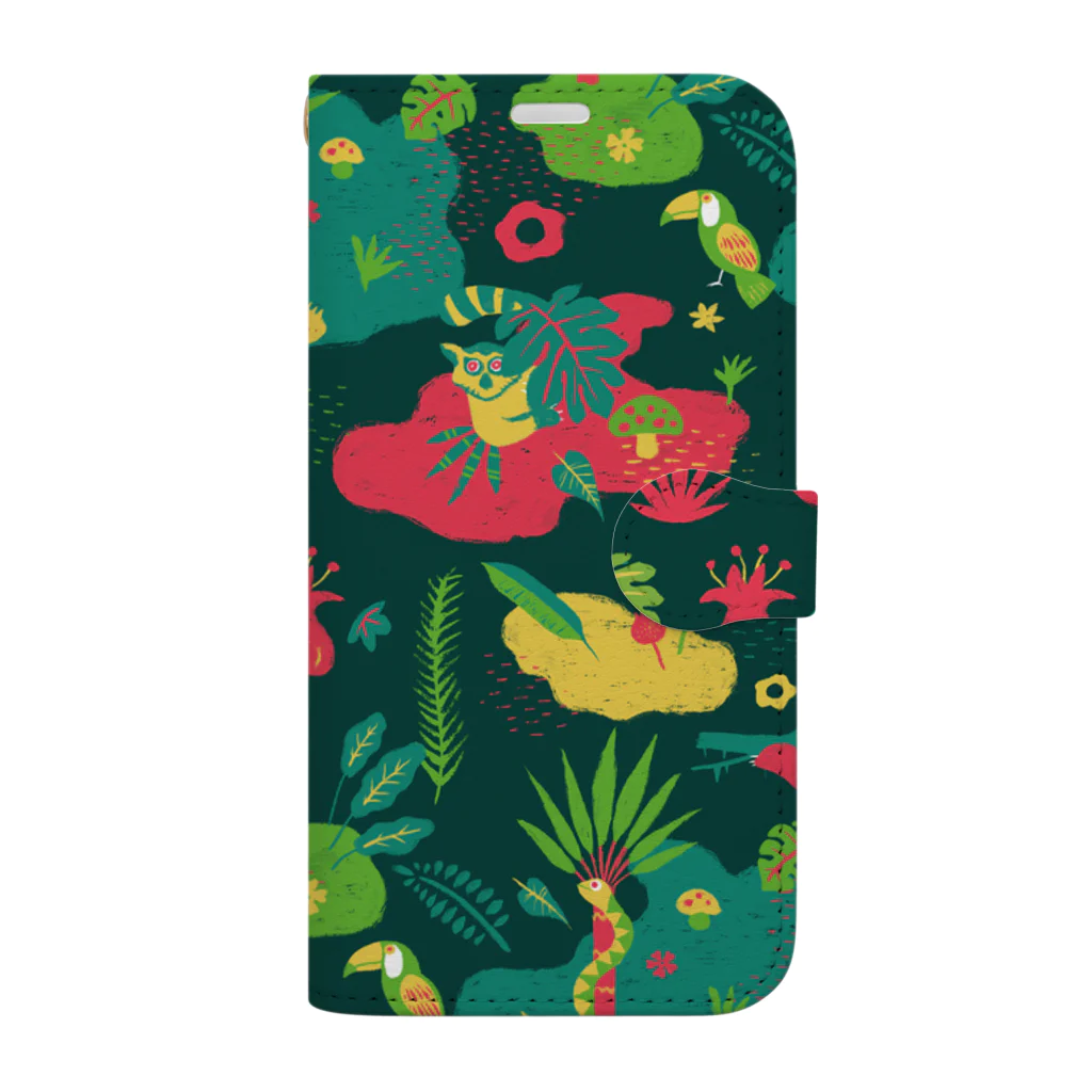 IZANAMI by Akane YabushitaのLa Floresta（パターン） Book-Style Smartphone Case