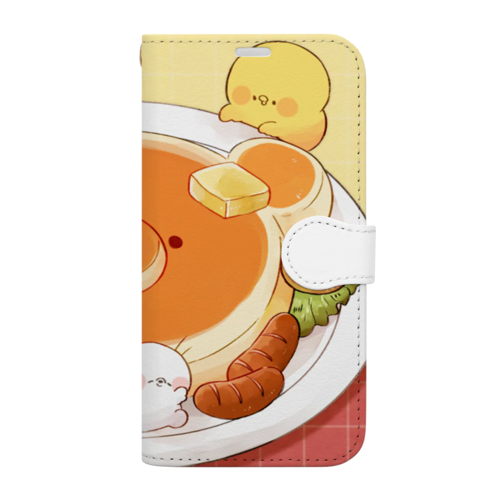 てんみやきよのひよことお食事 Book-Style Smartphone Case