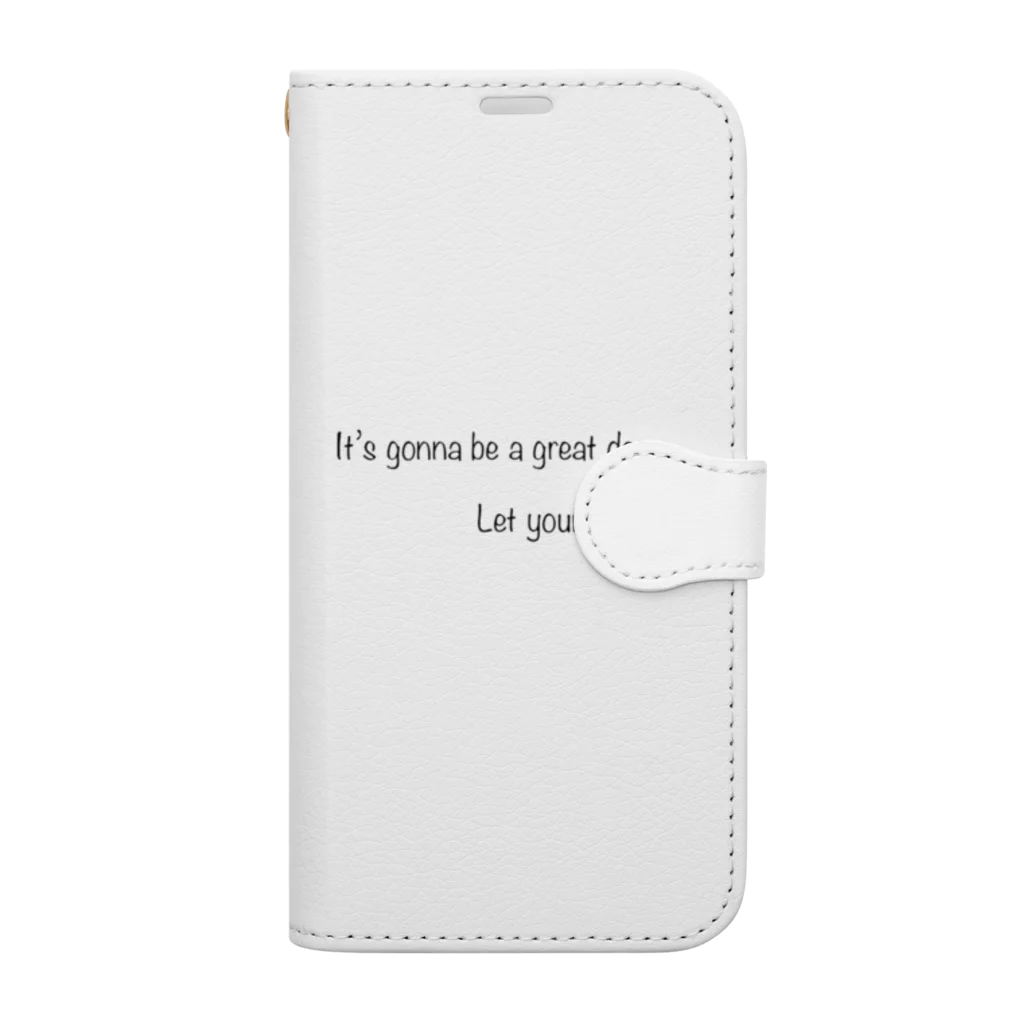 あるふぁ 世界一優しい人の英語のメーッセージ Book-Style Smartphone Case