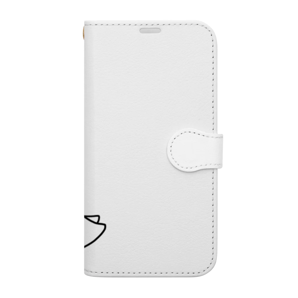 決まってないのまがお色なしひよこ Book-Style Smartphone Case