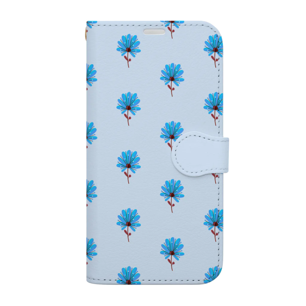 orange_honeyの花柄15 Book-Style Smartphone Case