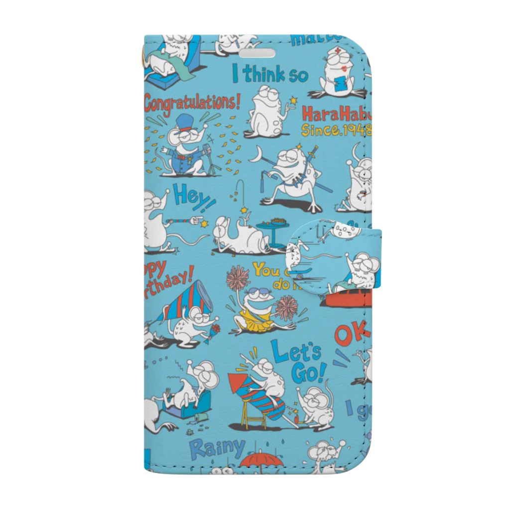 原ハブ屋【SUZURI店】のHabu & Foods (G-SA) Book-Style Smartphone Case