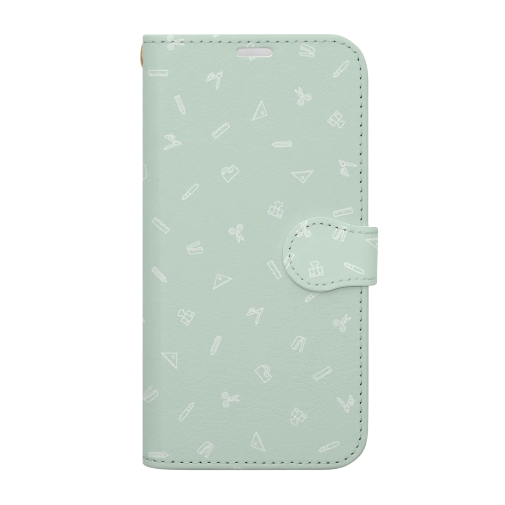 ICOMPO SHOPのステーショナリーズ PaleGreen Book-Style Smartphone Case