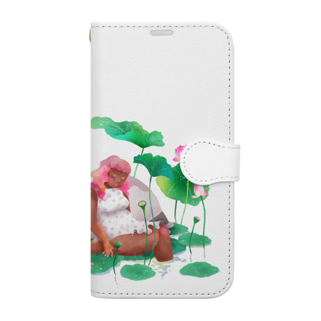 ミウラエツコの獏睡の朝 Book-Style Smartphone Case