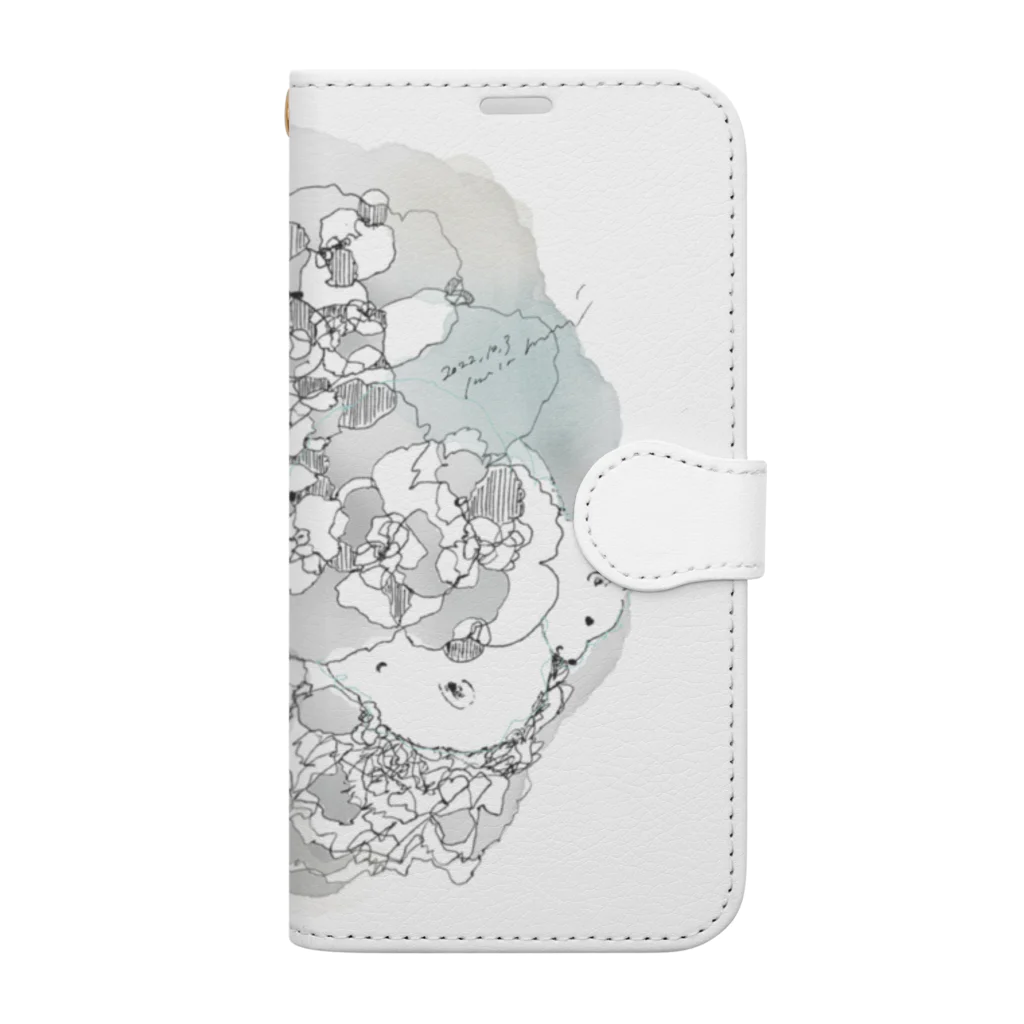 Fille et chatの泡沫コラージュ Book-Style Smartphone Case