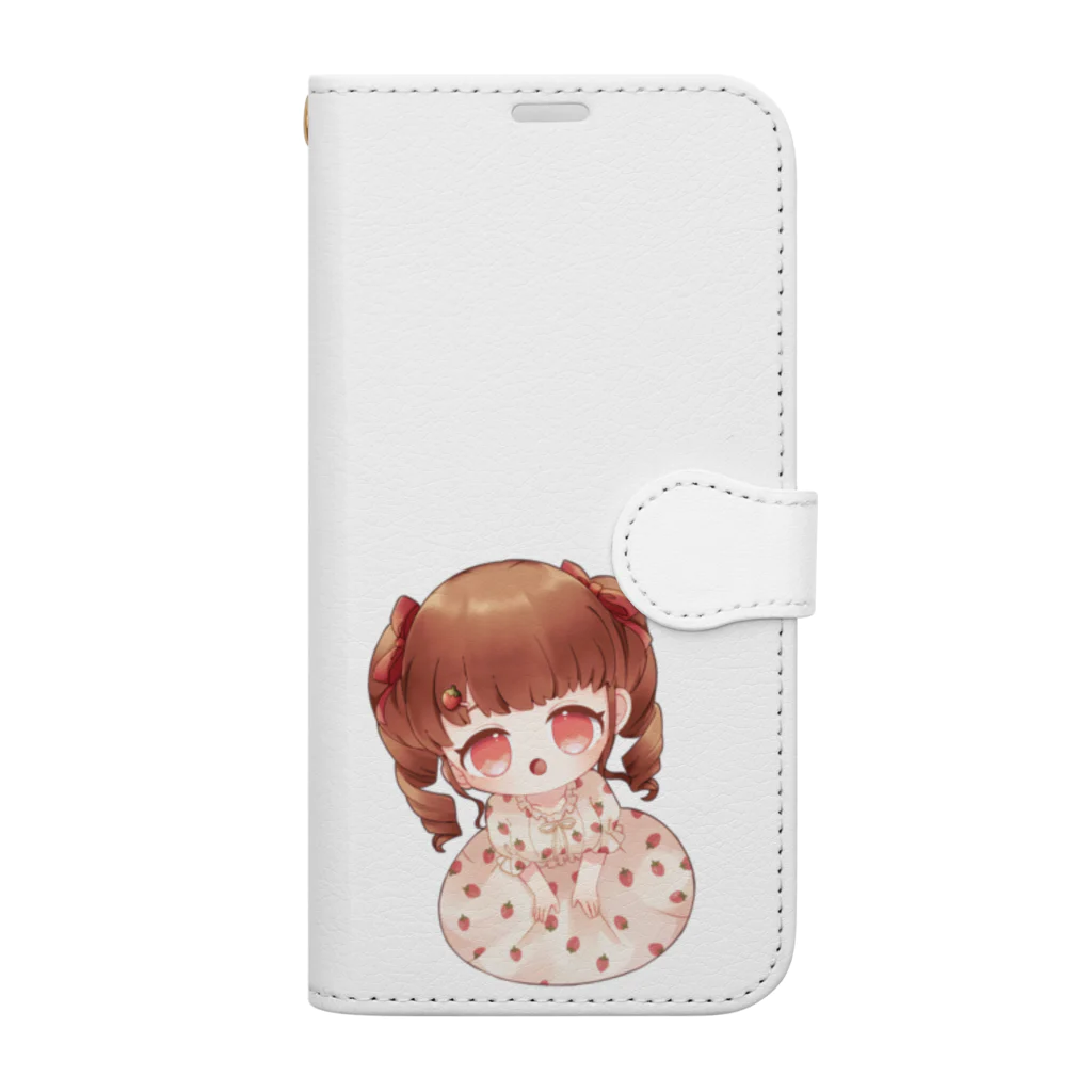 manami♡Milkのいちご　ワンピース　女の子 Book-Style Smartphone Case