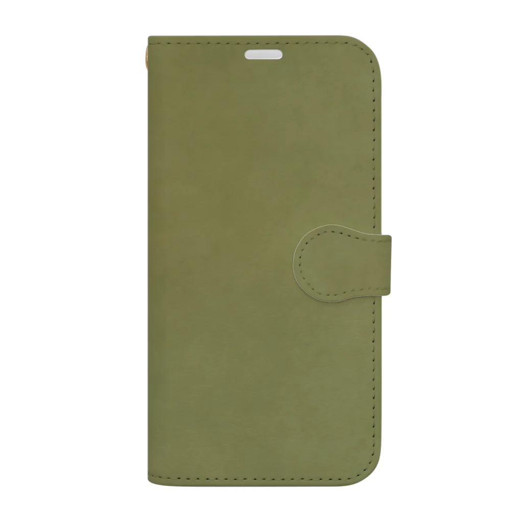 kiki25のモスグリーン Book-Style Smartphone Case