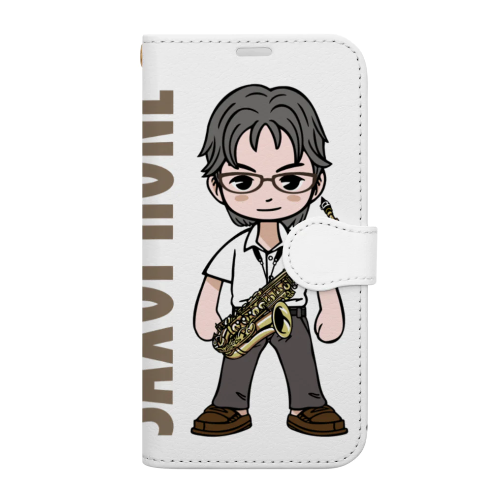 STUDIO39sのブラスシリーズ#10　サキソフォン Book-Style Smartphone Case