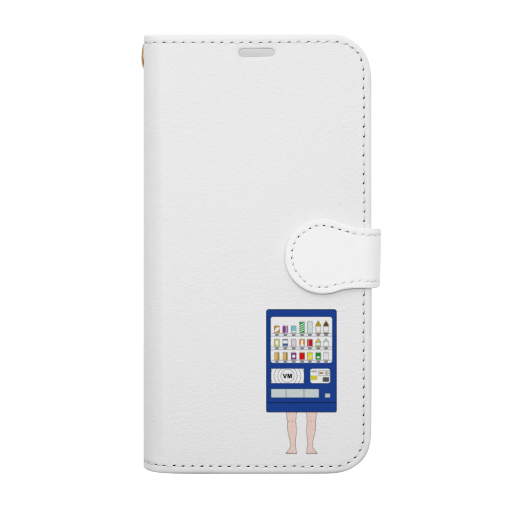 dougaseiseitokoroの足の生えた自動販売機 Book-Style Smartphone Case