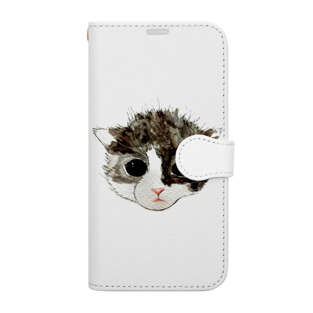 保護猫茶トラ兄弟LIFEの杏ちゃん Book-Style Smartphone Case