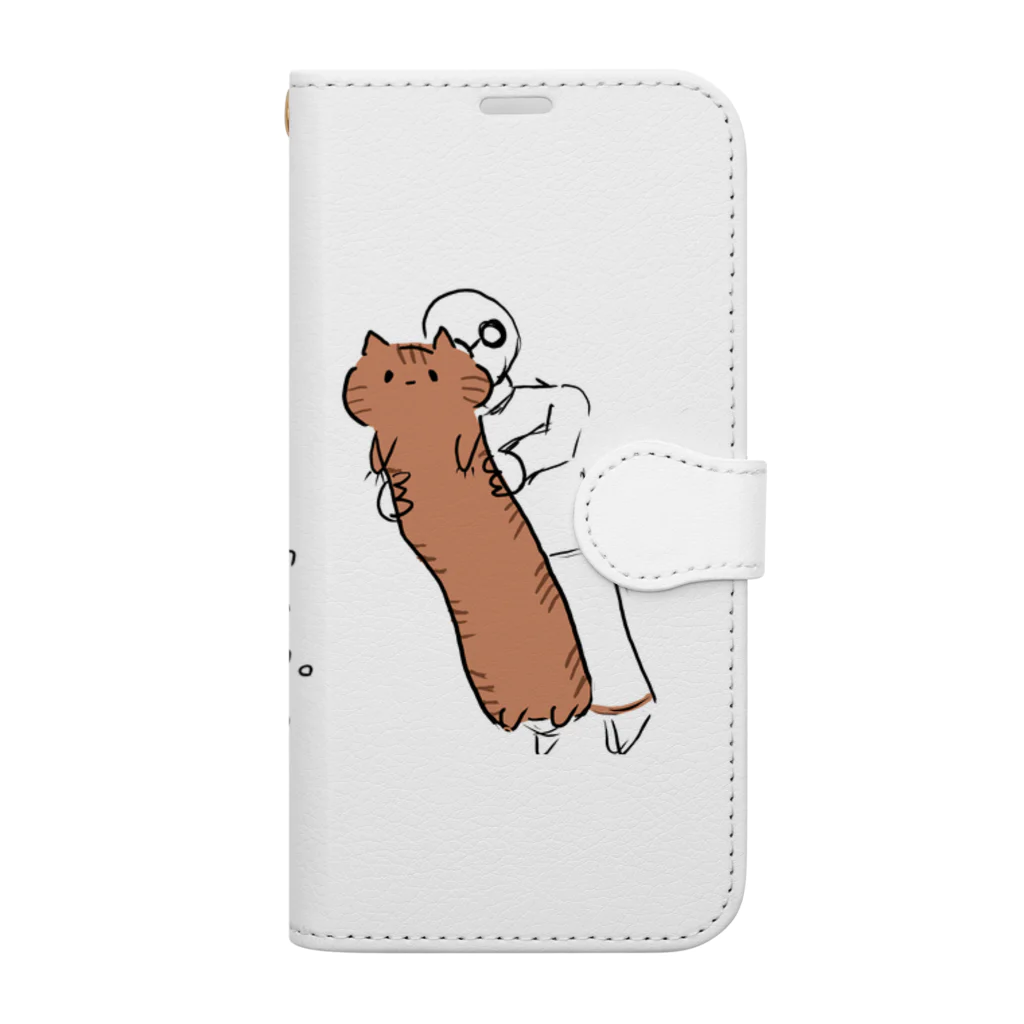 おみうみうのねこ＿うにょーん Book-Style Smartphone Case