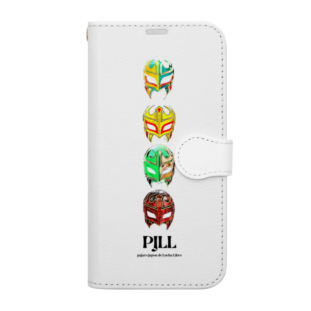 PJLLの4MASK縦 手帳型スマホケース