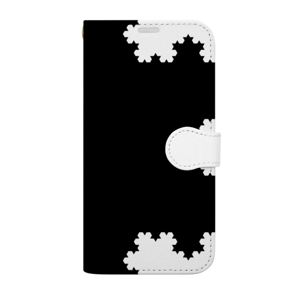 FRACTAL / フラクタルのFractal Koch Snowflake 手帳型スマホケース