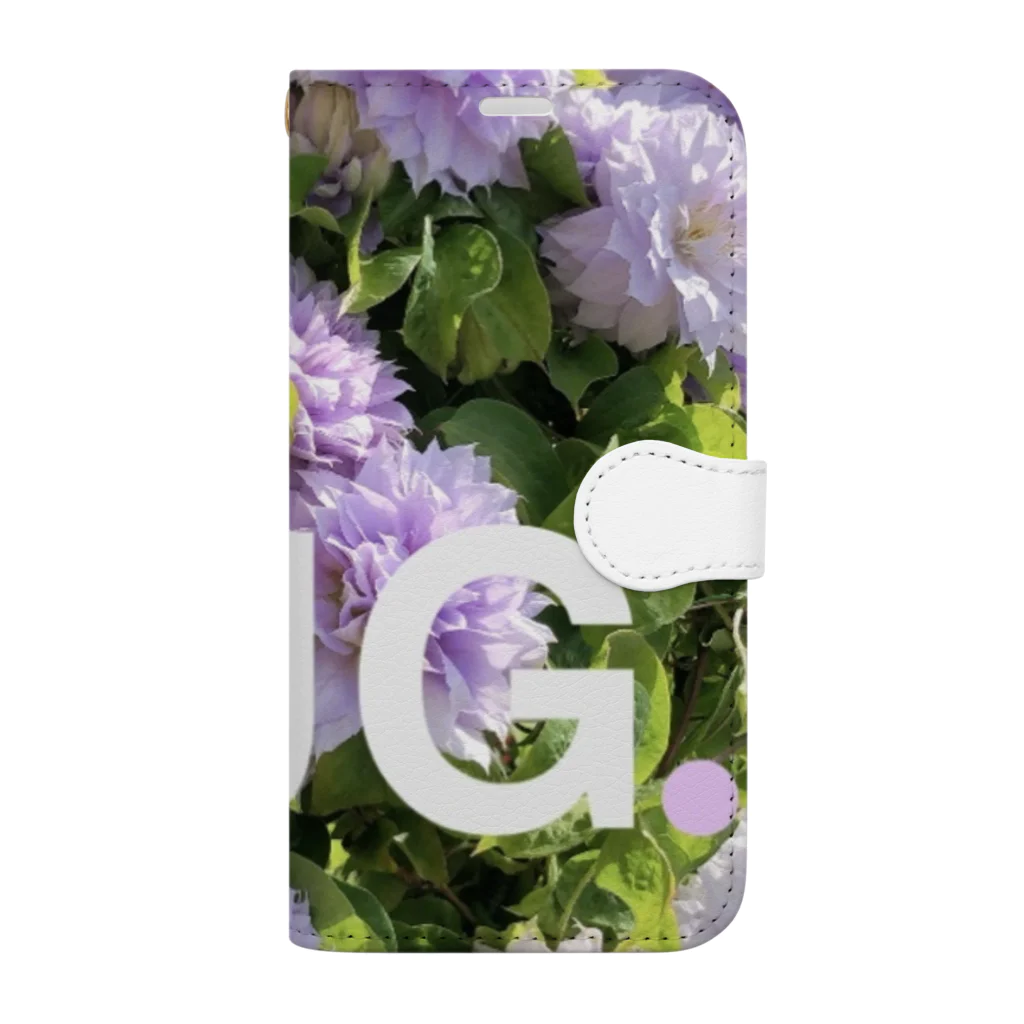 lily and smile ☺︎のHUG.   Flowerです Book-Style Smartphone Case