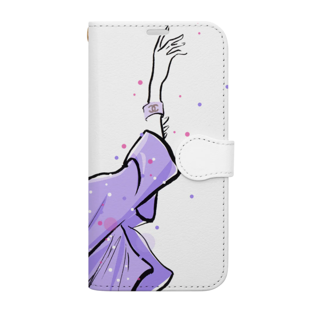 Jojo Yan | A Fashion Illustratorのバレリーナ Book-Style Smartphone Case