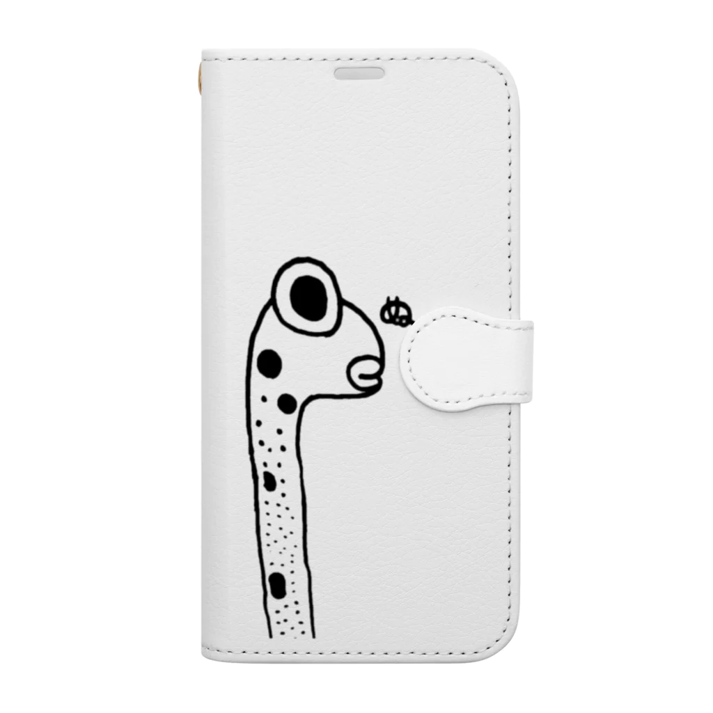 ぬぽぽしょっぷのぬぽ〜ちんあな〜（ロングタイプ　チンアナゴ） Book-Style Smartphone Case