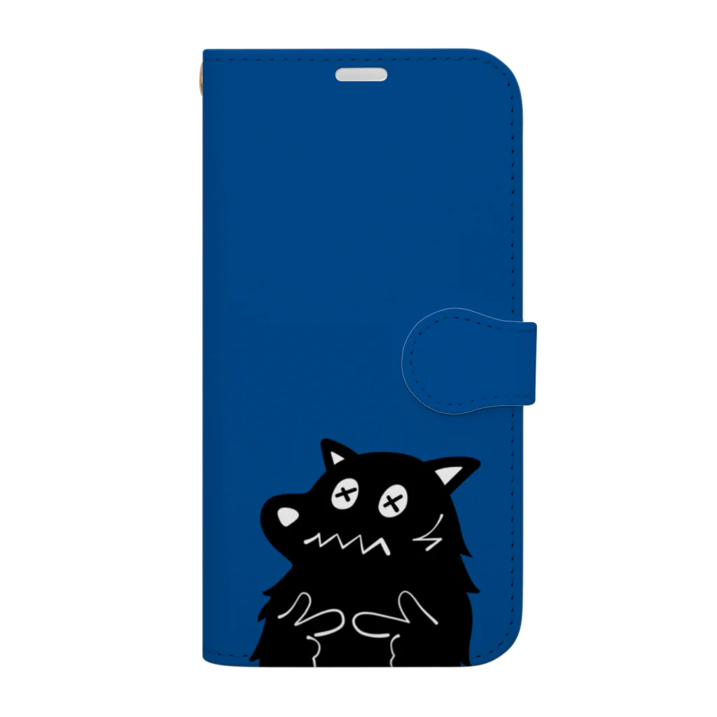 kocoon（コクーン）のネガティブ犬 Book-Style Smartphone Case