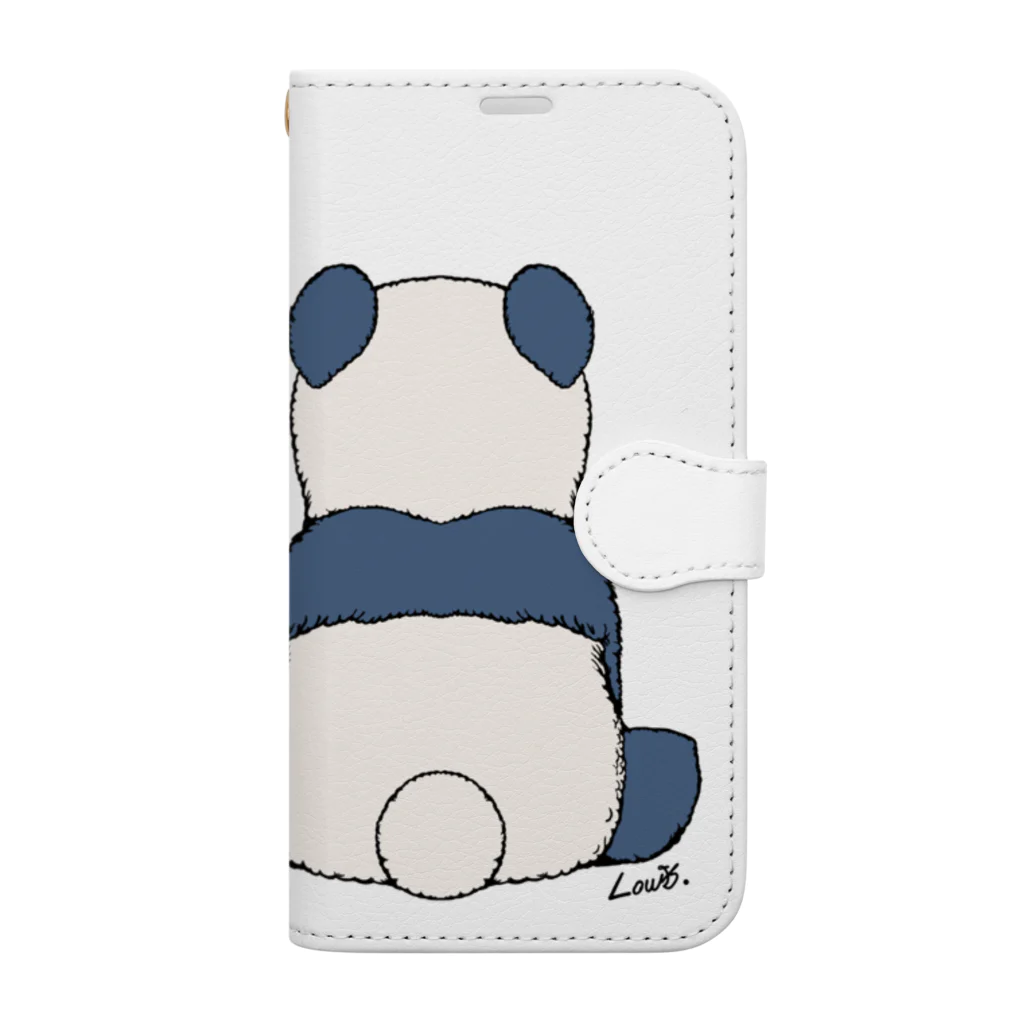 Louis.のパンダ Book-Style Smartphone Case