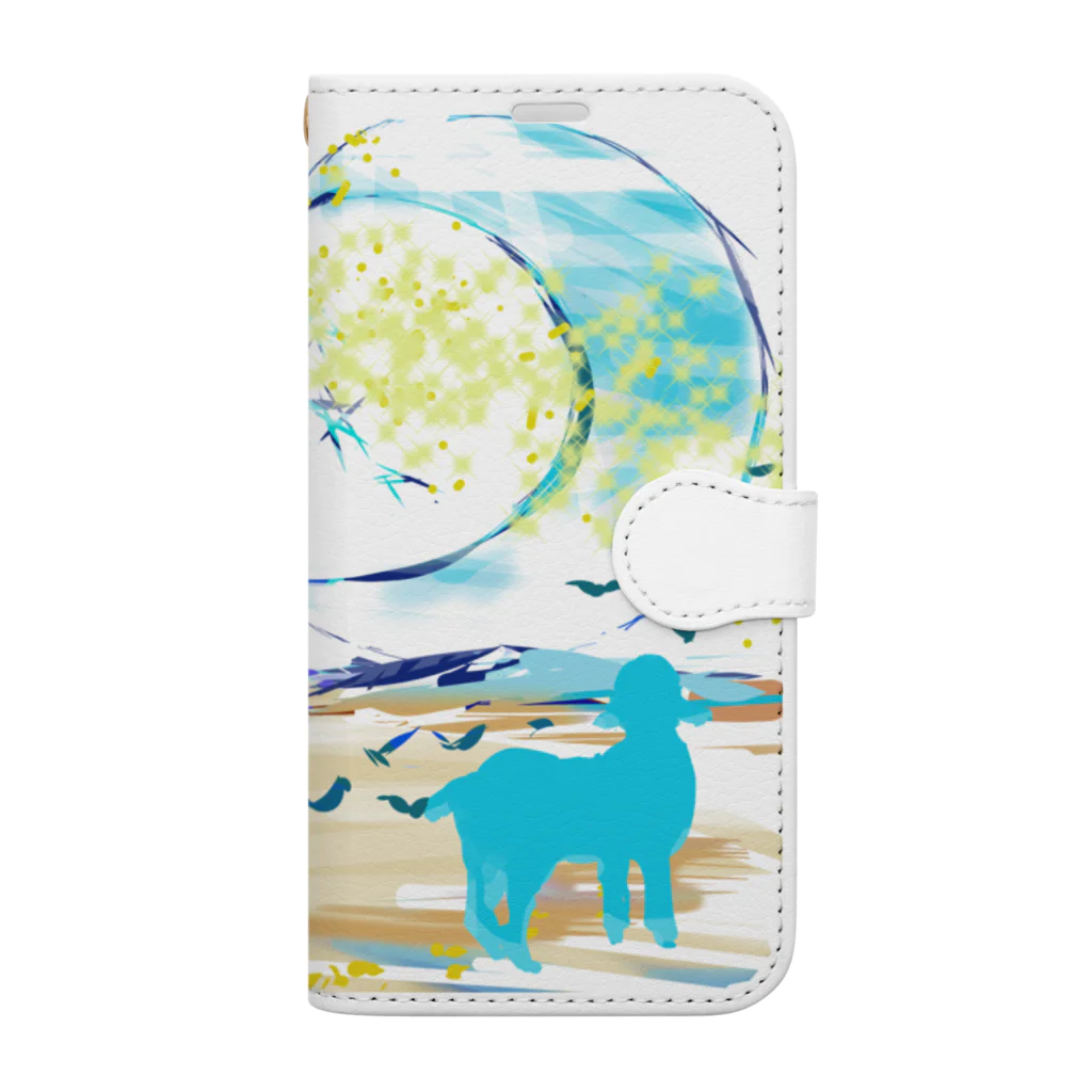 星のふる夜にの子羊の旅 Book-Style Smartphone Case