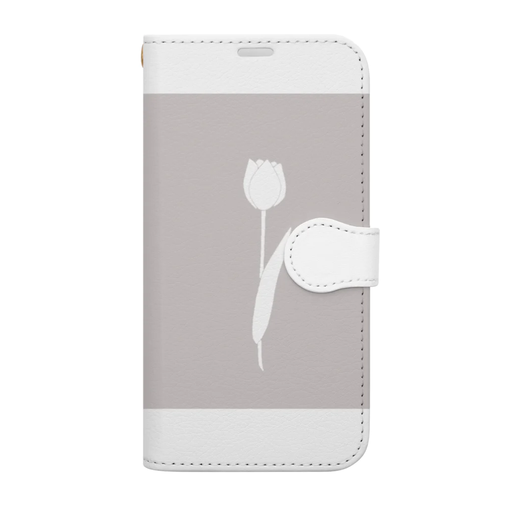 rilybiiのTulip silhouette Book-Style Smartphone Case