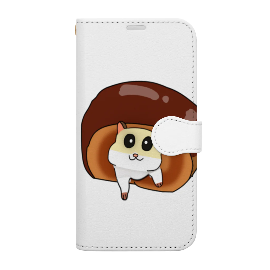 ハムぱん☆ハムロール＠直売店のハムショコラ（並びビフォー） Book-Style Smartphone Case