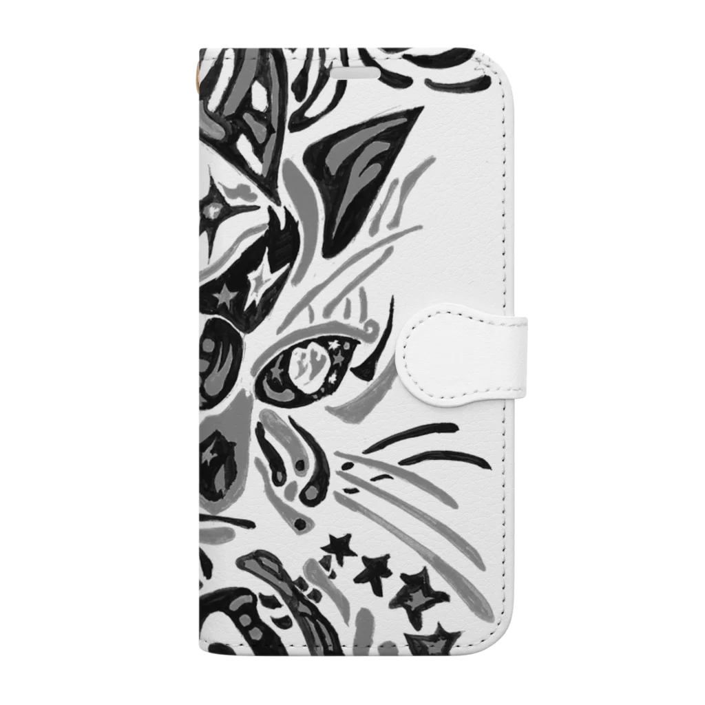 BOLTLESS_CORPc58i.のMONOQLO CATS BUTTERFLY NECO  Book-Style Smartphone Case