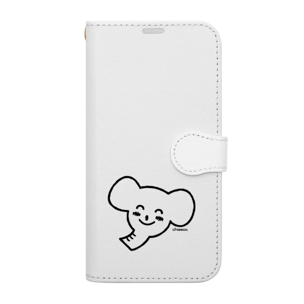 chiezoxショップのゾウさん Book-Style Smartphone Case