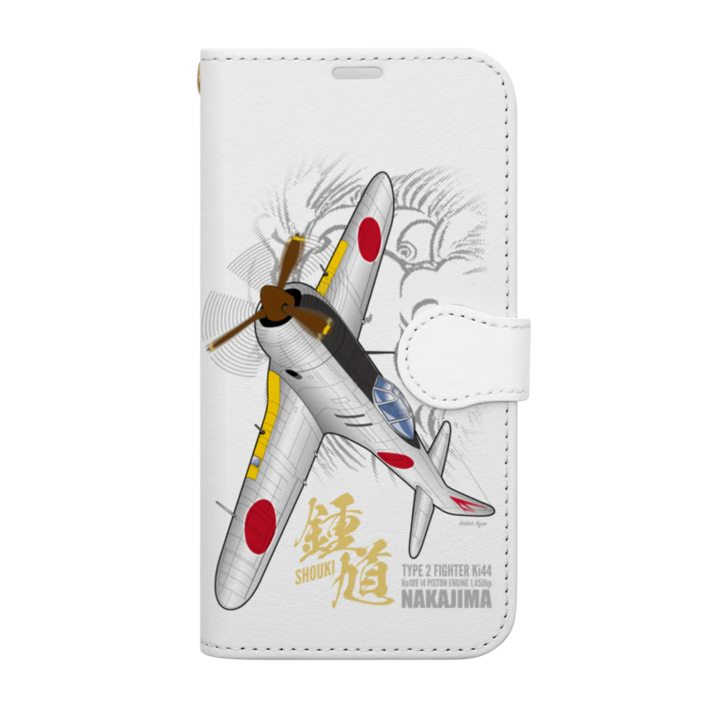 Atelier Nyaoの二式戦 鍾馗 戦闘機 スマホケースなど Book-Style Smartphone Case