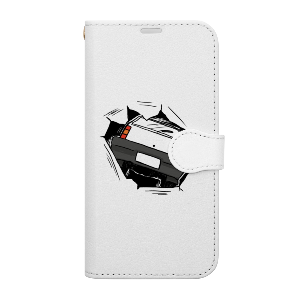 pandaticsのとびだすくるま！ Book-Style Smartphone Case