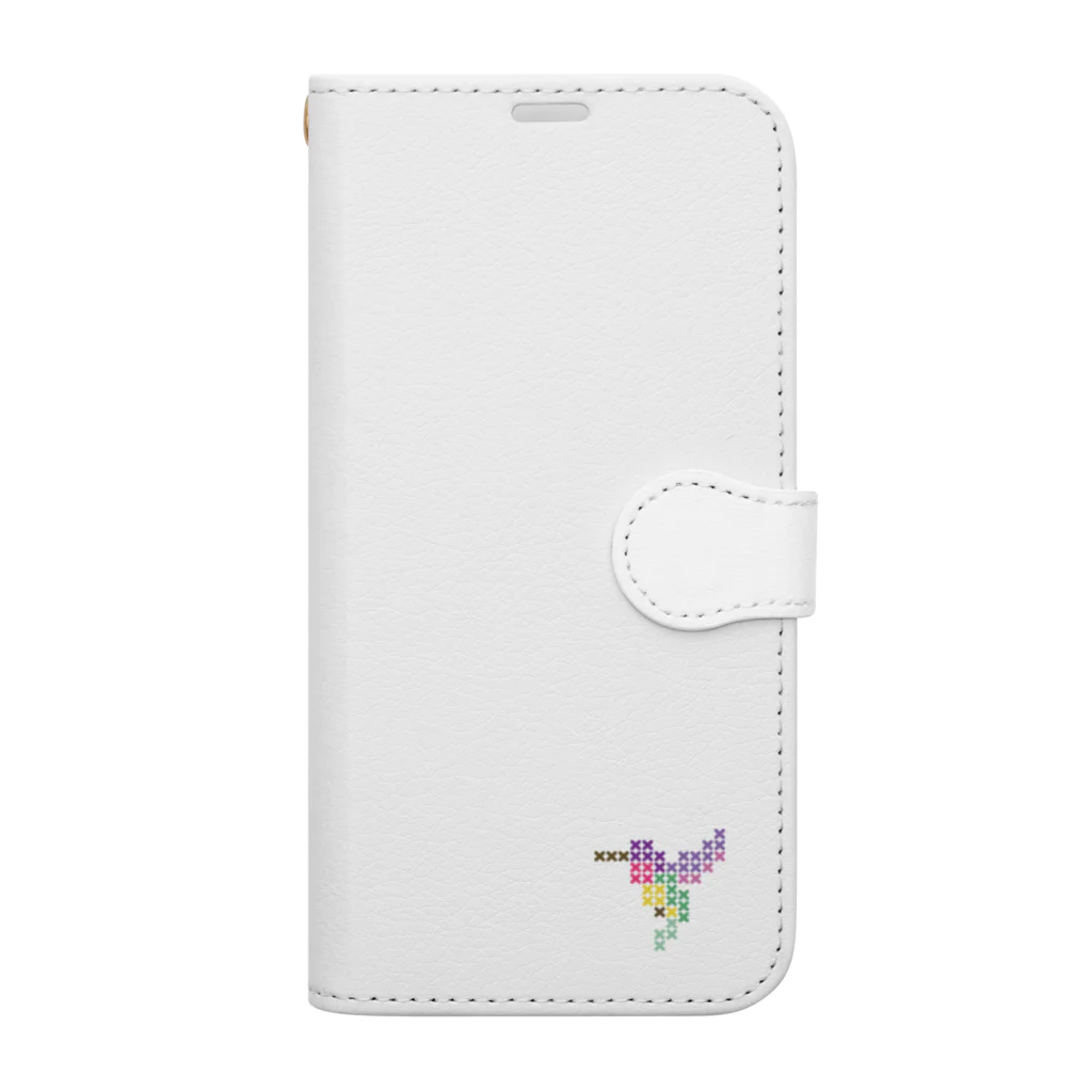 shisoppaのハミングバード Cross-stitch Book-Style Smartphone Case