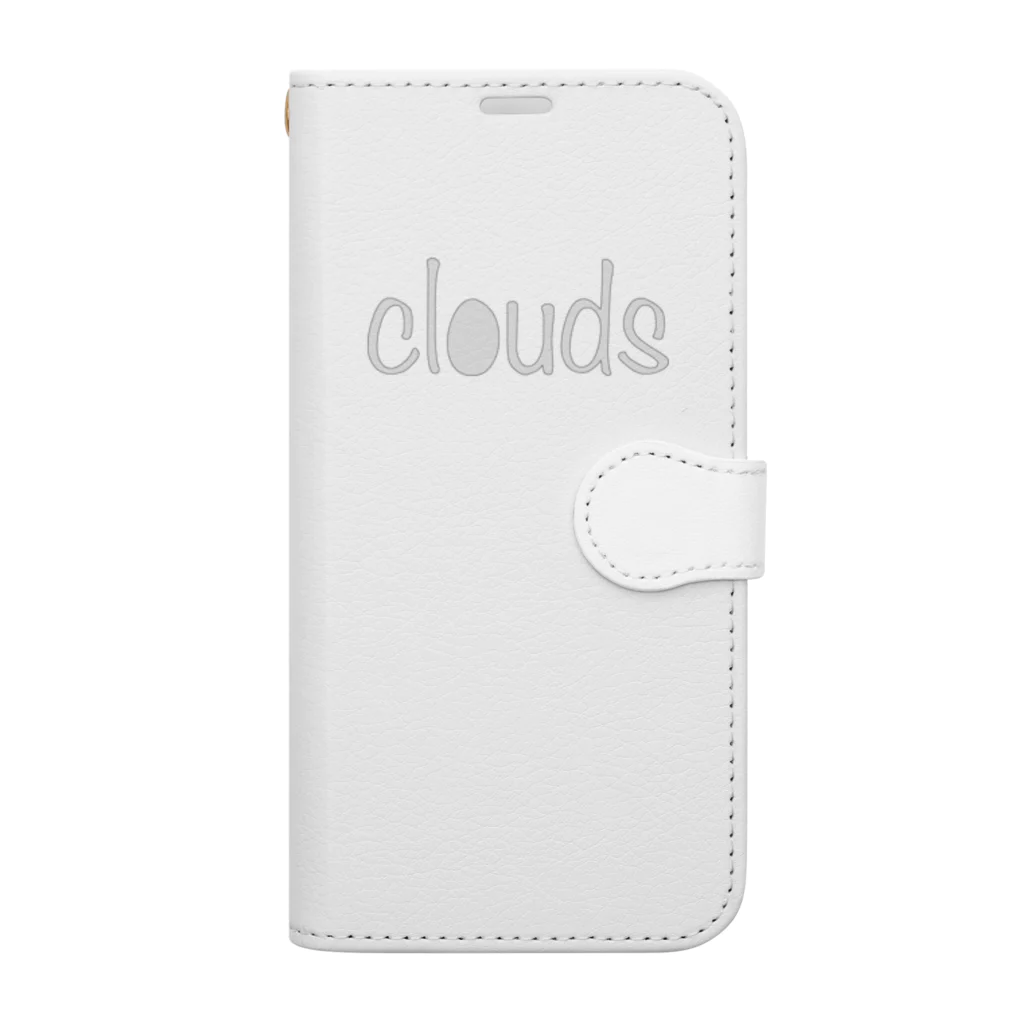 clouds のclouds 手帳型スマホケース