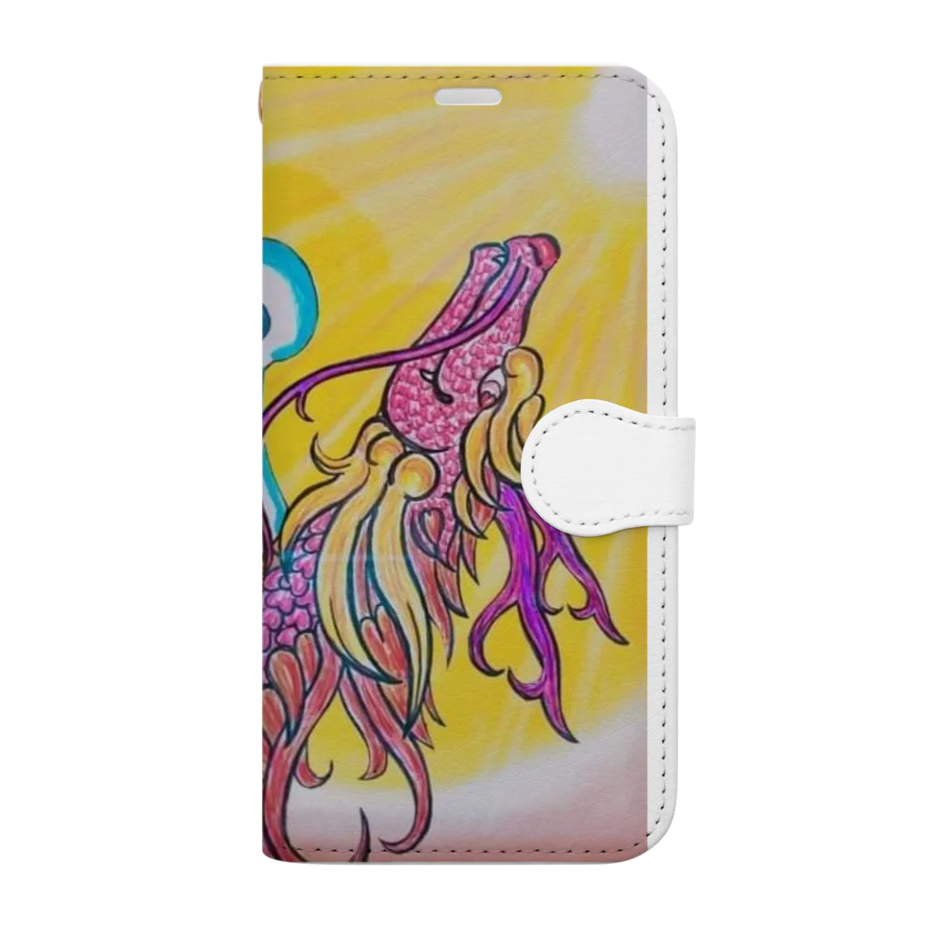 碧✯３の微笑む龍神　LoveRyu Book-Style Smartphone Case