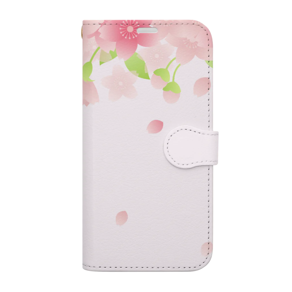 orange_honeyの桜75-2 Book-Style Smartphone Case