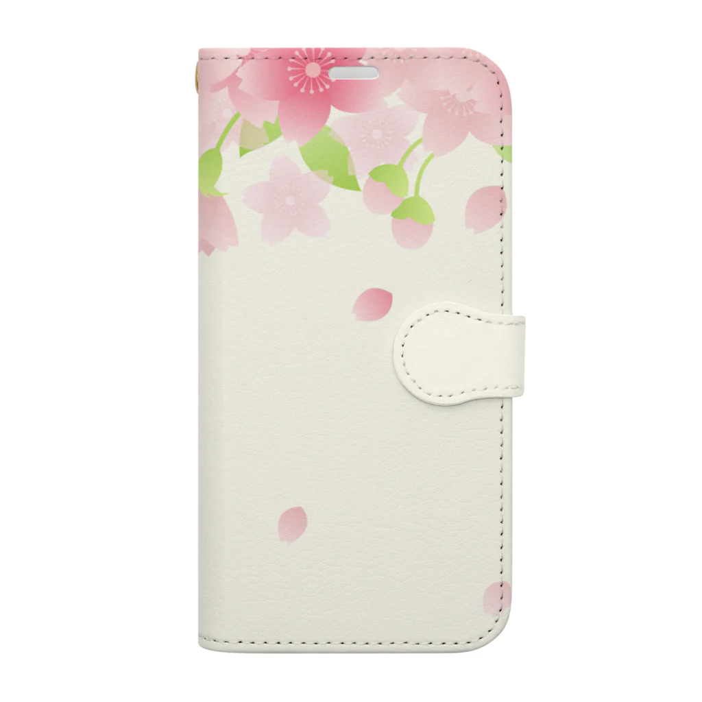 orange_honeyの桜75-4 Book-Style Smartphone Case