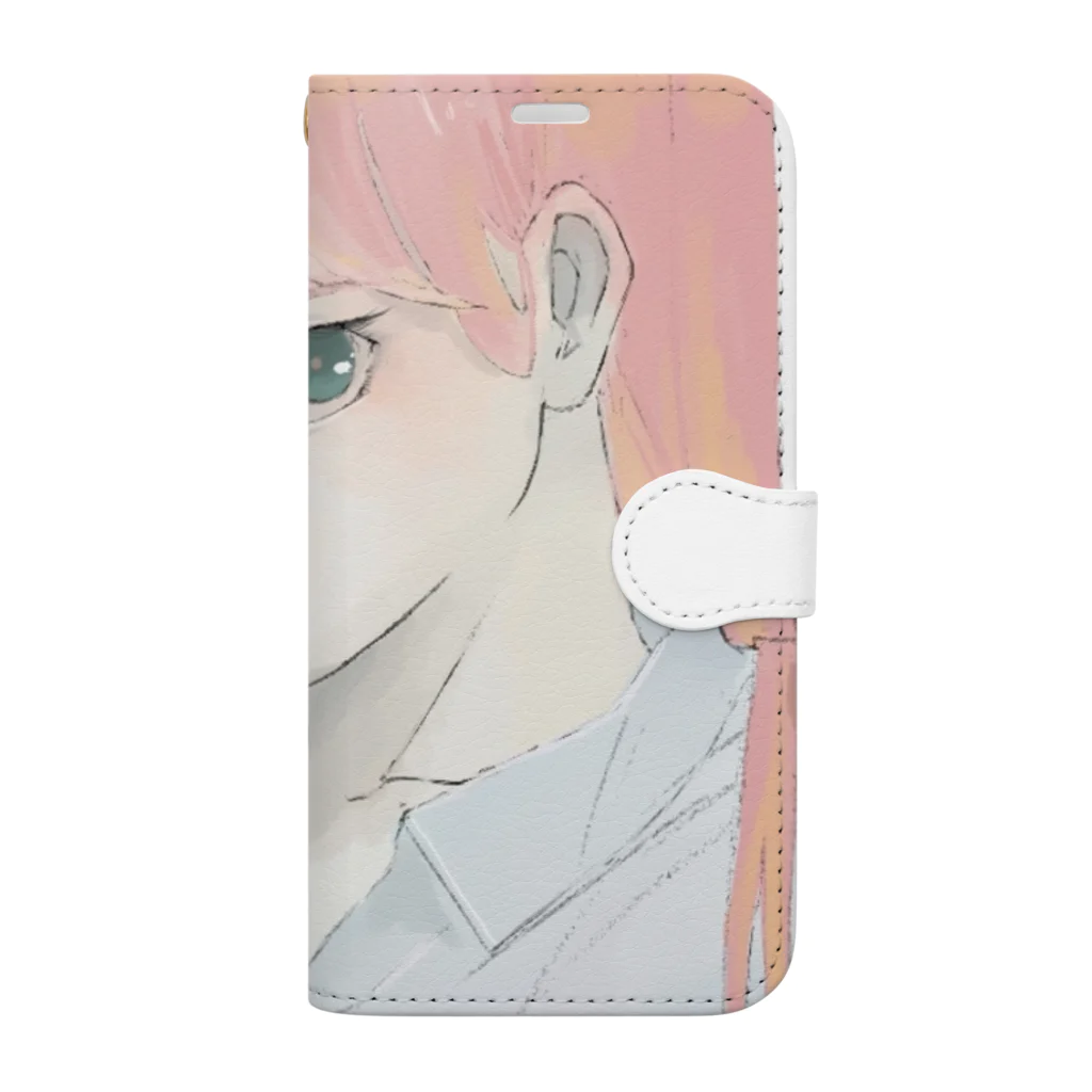 てつおの女の子 Book-Style Smartphone Case