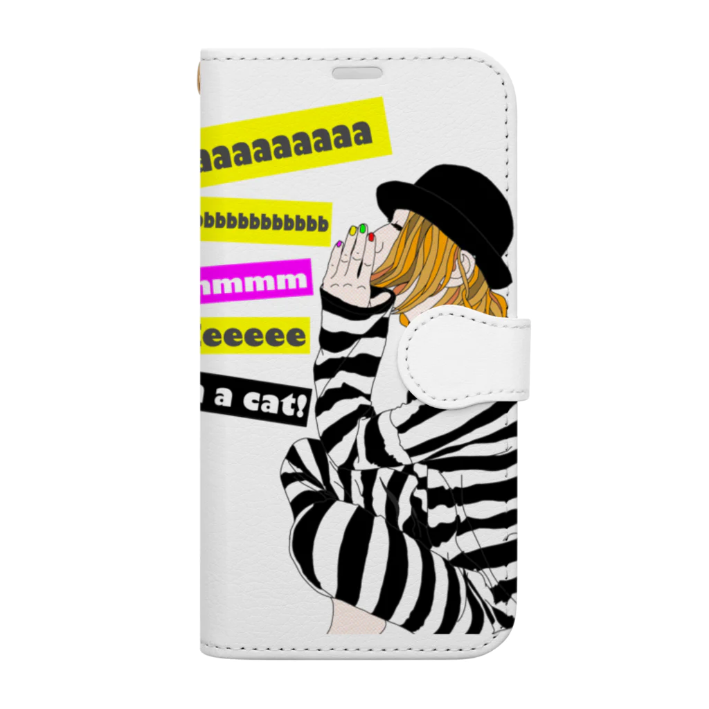 theme_musicのI am a cat! Book-Style Smartphone Case